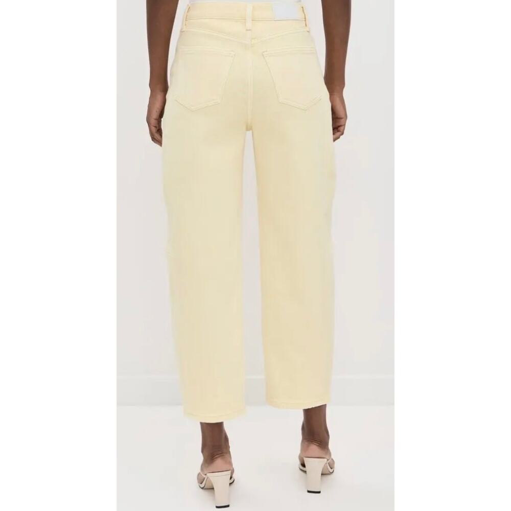 EVEREVE PISTOLA Denim Eli Pants Barrel Leg Jeans Soft Buttercup Yellow Size 28 - Picture 6 of 10